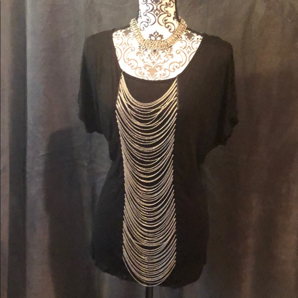 Chain detail blouse